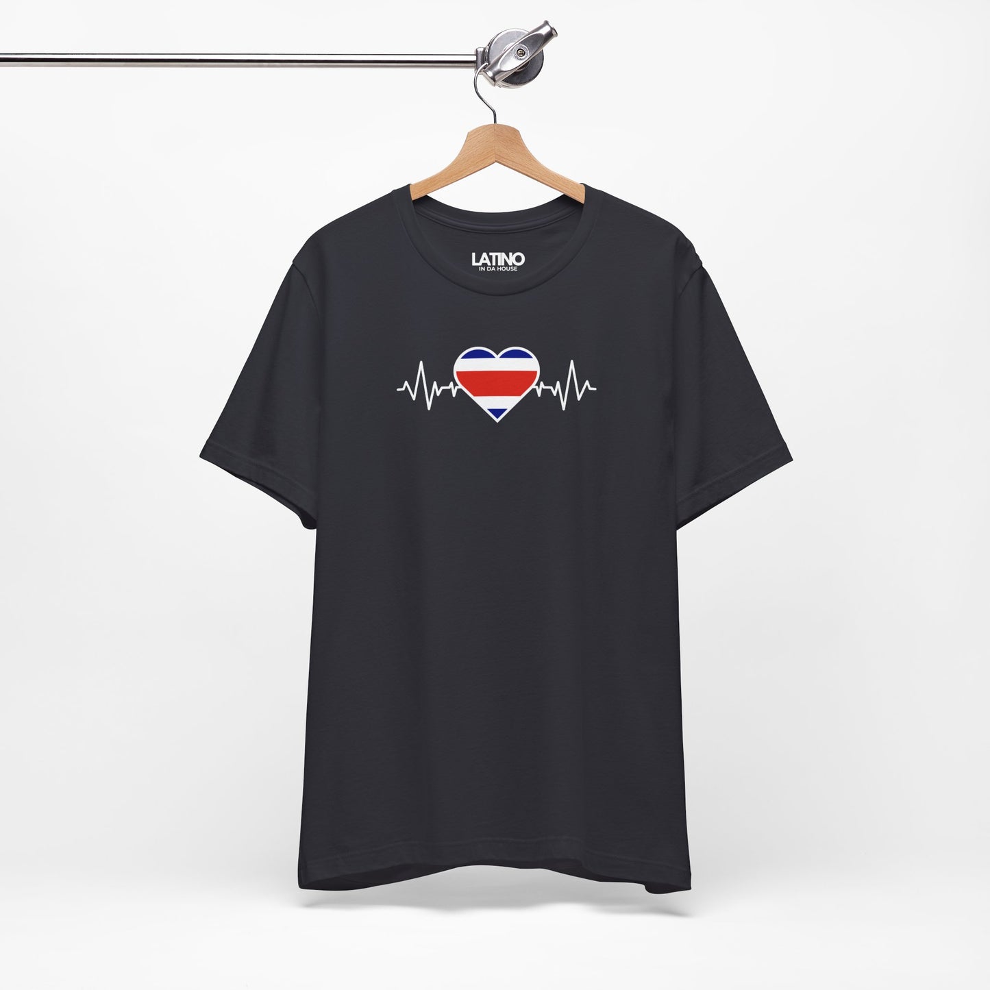 "Costa Rica Flag with Life-Line" T-Shirt