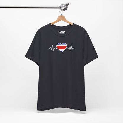 "Costa Rica Flag with Life-Line" T-Shirt