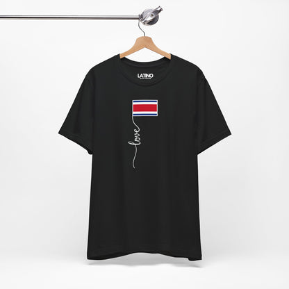 "Costa Rica Flag Love Script" T-Shirt