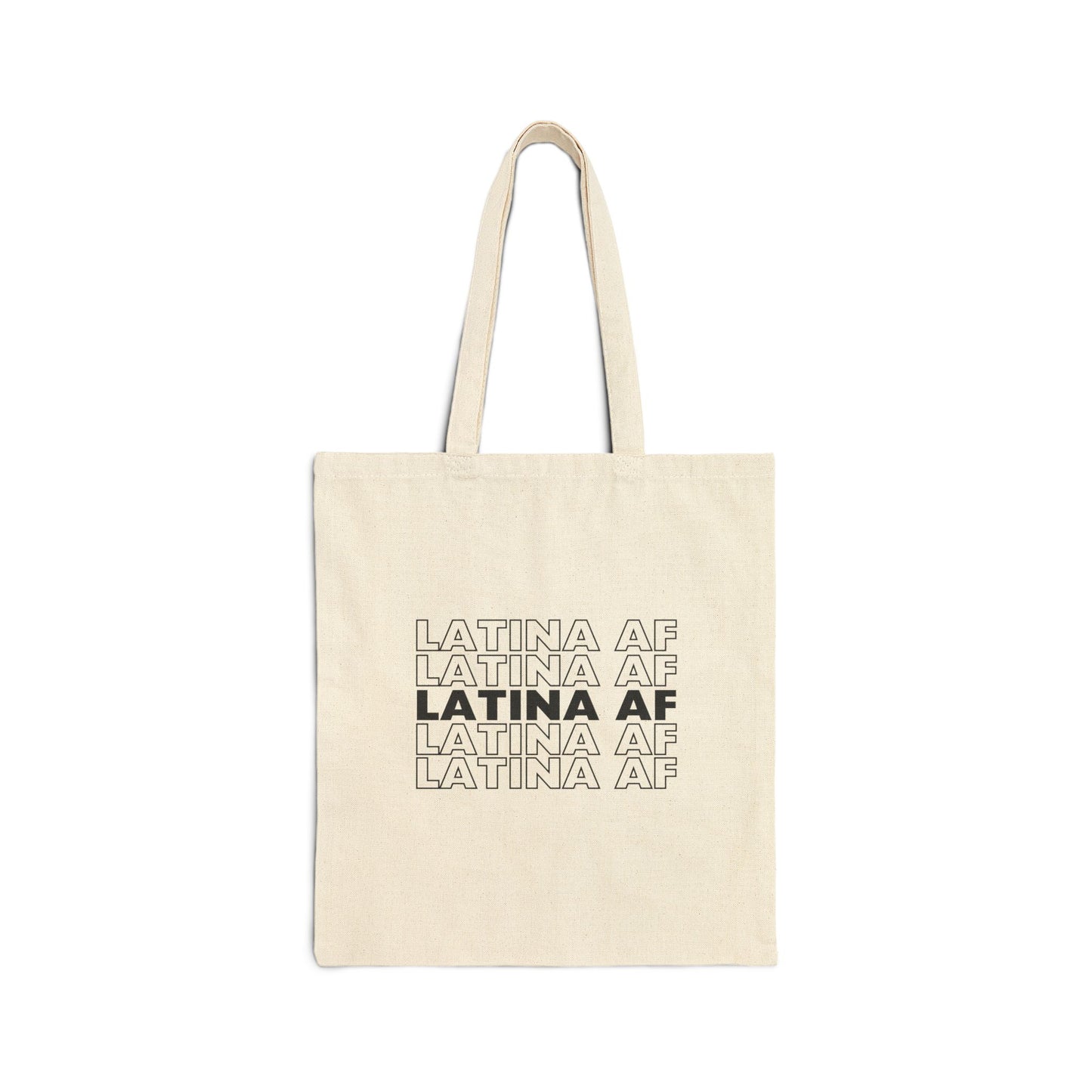 "Latina AF" Canvas Tote Bag