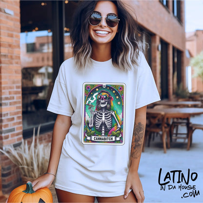 "Cannabitch Tarot Card" T-Shirt