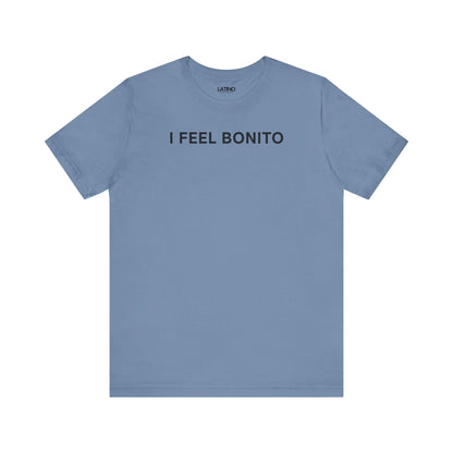 I Feel Bonito LGBTQ Steel Blue Classic Black T-Shirt. Latino In Da House