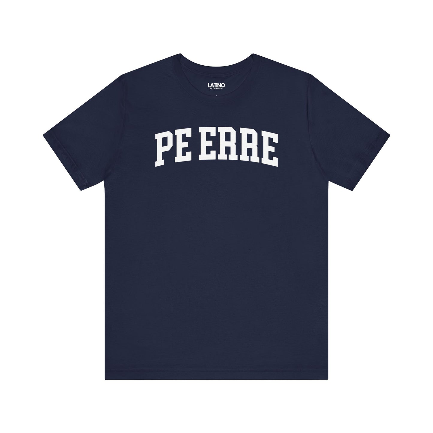 Pe Erre 787 Blue Navy T-Shirt Boricua Classic Number Jersey Style. Latino In Da House
