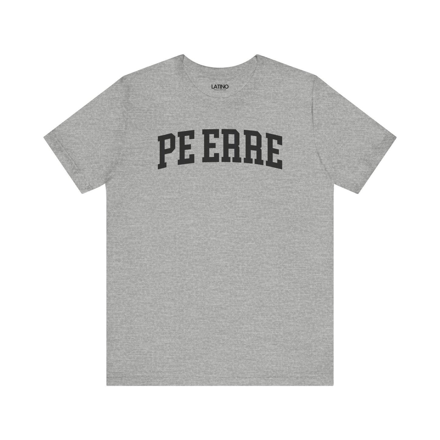 Pe Erre 787 Heather Grey T-Shirt Boricua Classic Number Jersey Style. Latino In Da House
