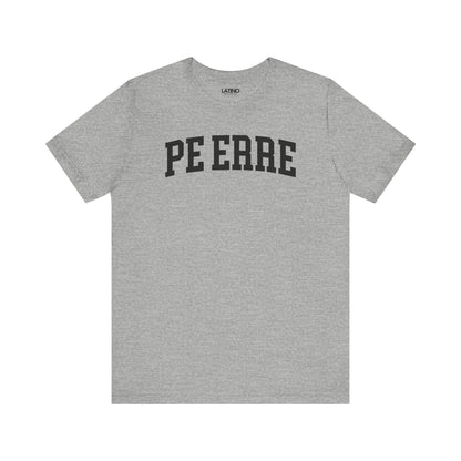 Pe Erre 787 Heather Grey T-Shirt Boricua Classic Number Jersey Style. Latino In Da House