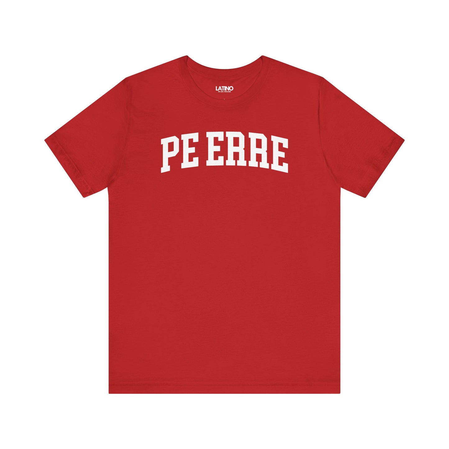 Pe Erre 787 Red T-Shirt Boricua Classic Number Jersey Style. Latino In Da House