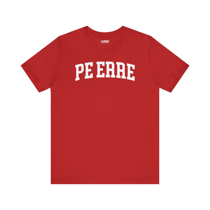 Pe Erre 787 Red T-Shirt Boricua Classic Number Jersey Style. Latino In Da House
