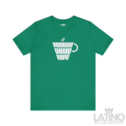 Primero Dame Café T-Shirt in kelly green with white coffee cup graphic – Latino In Da House