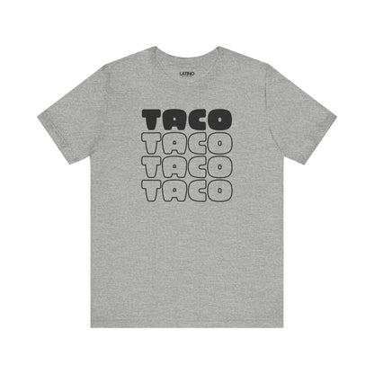 Taco Tuesday Stacked Heather Grey T-Shirt. Latino In Da House