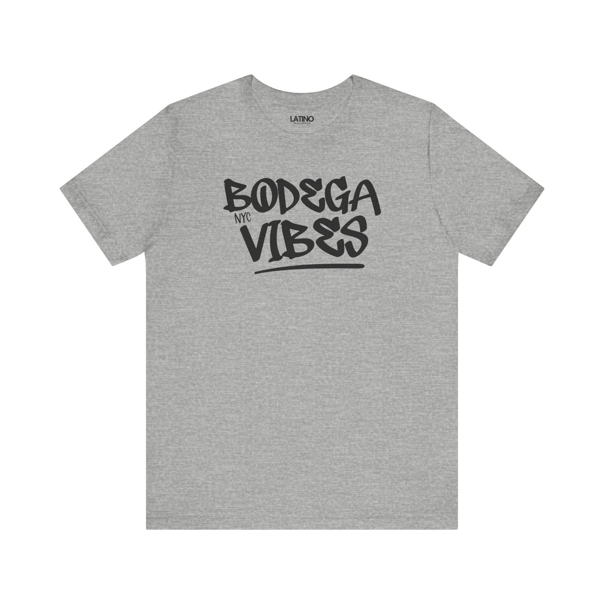 Bodega Vibes T-Shirt in Athletic Heather
- NYC bodega street style graphic tee.
Latino In Da House