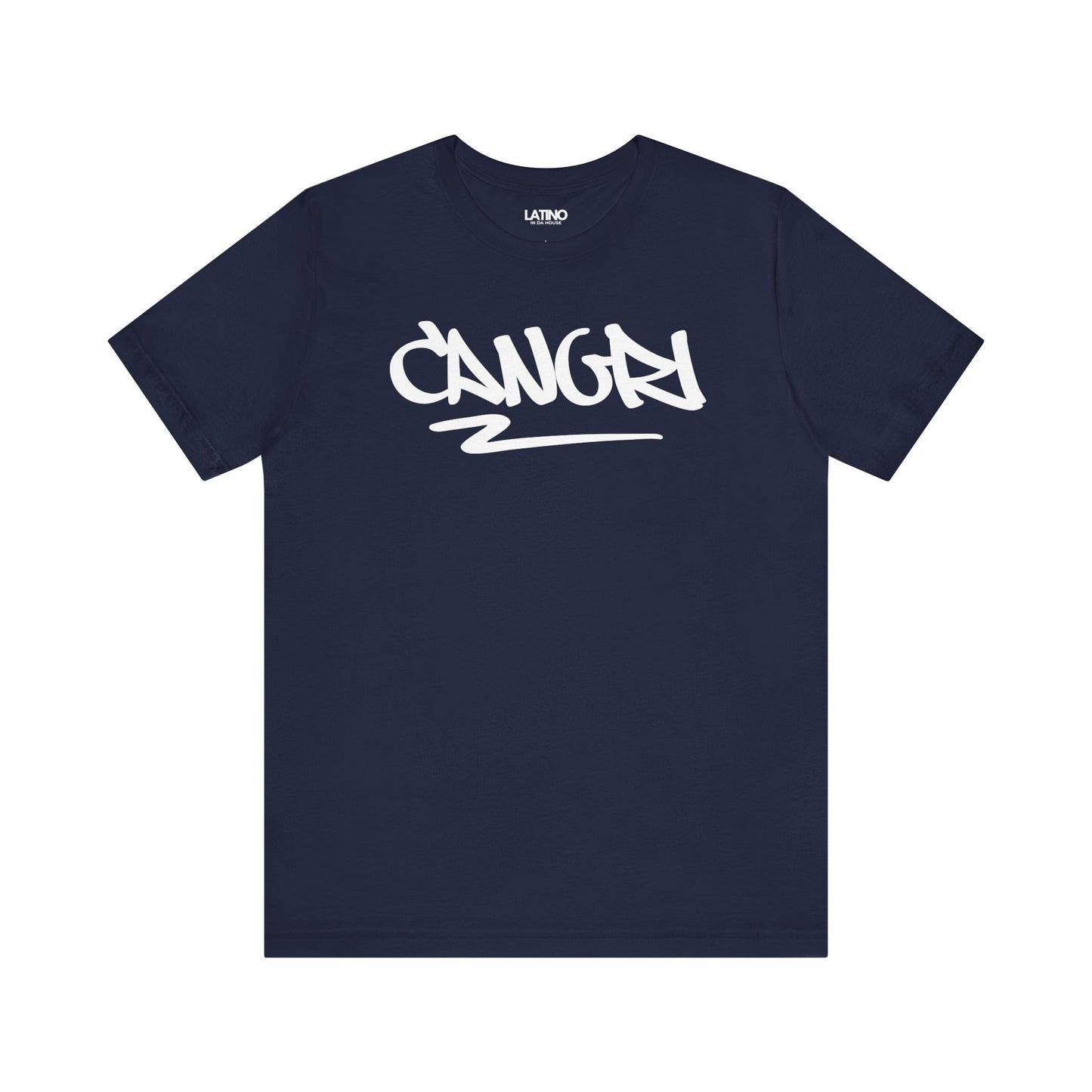 Cangri Puerto Rico Graffiti Navy Blue T-Shirt. Latino In Da House 