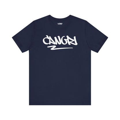 Cangri Puerto Rico Graffiti Navy Blue T-Shirt. Latino In Da House 