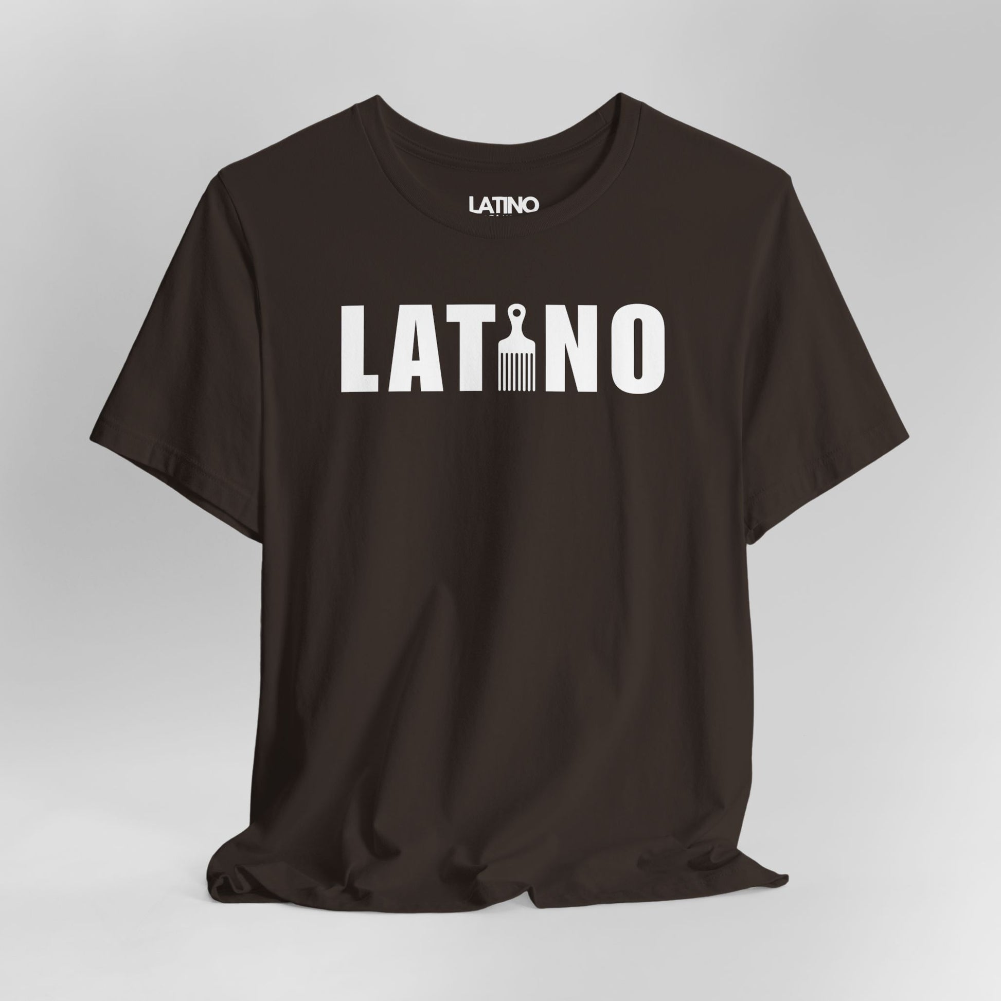 Close Up Brown AFRO LATINO Graphic
Tee featuring cultural pick comb design.
Latino In Da House