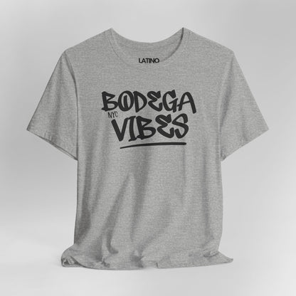 Close Up Bodega Vibes T-Shirt in Athletic Heather - NYC bodega street style graphic tee. Latino In Da House