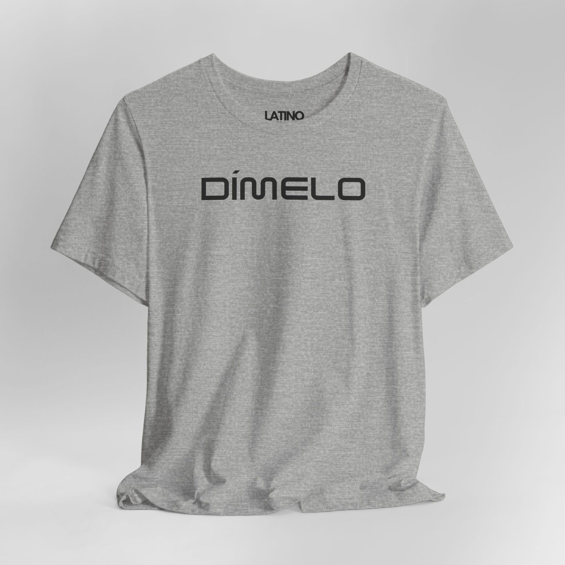 Close Up Heather Grey Dimelo t-shirt bold
Latino streetwear graphic tee minimalist design Latino In Da House