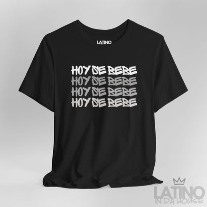 Close Up Hoy Se Bebe T-Shirt in Black – bold fiesta design by Latino In Da House