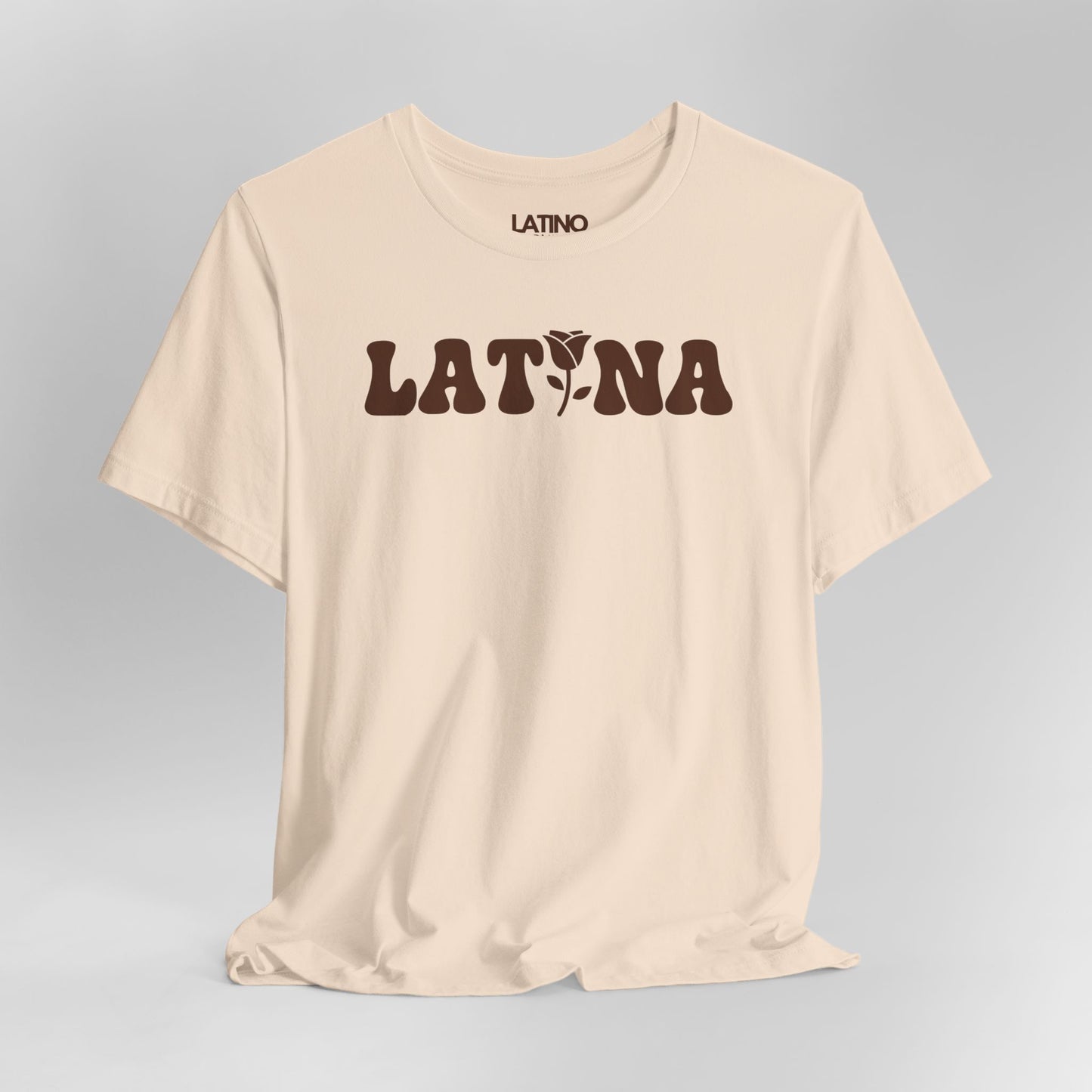 Close Up Latina Flor soft cream t-shirt.
Latino In Da House