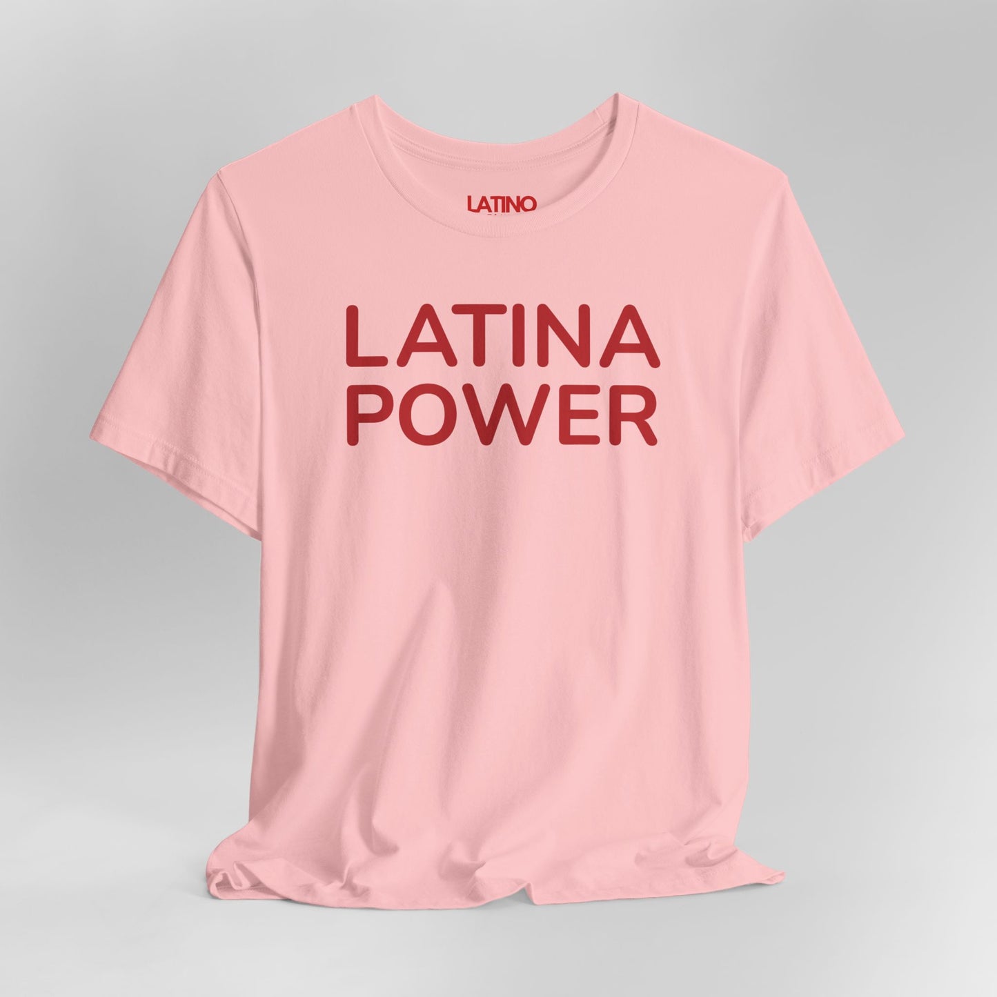 Close Up Latino Power Empowerment Pink T-Shirt. Latino In Da House