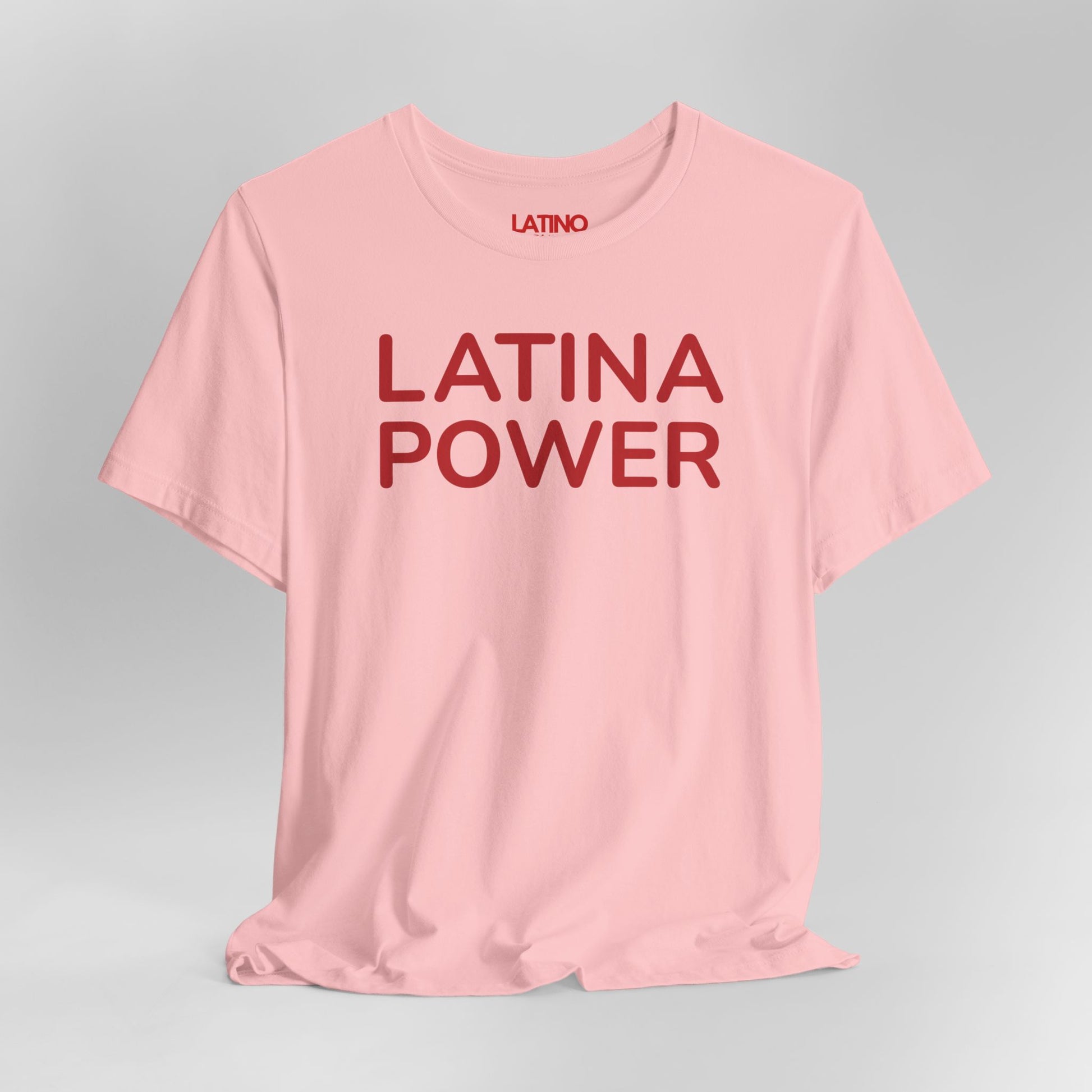 Close Up Latino Power Empowerment Pink T-Shirt. Latino In Da House