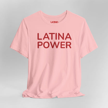 Close Up Latino Power Empowerment Pink T-Shirt. Latino In Da House