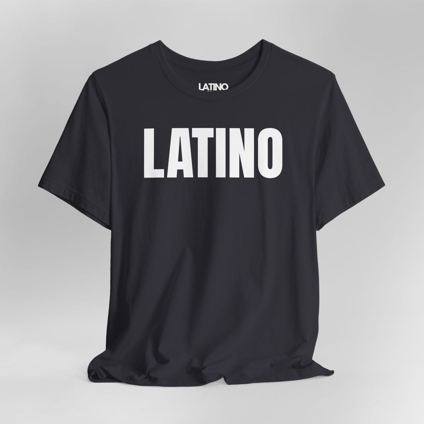 Close Up Latino Classic T-Shirt in dark grey with bold white text - Latino In Da House