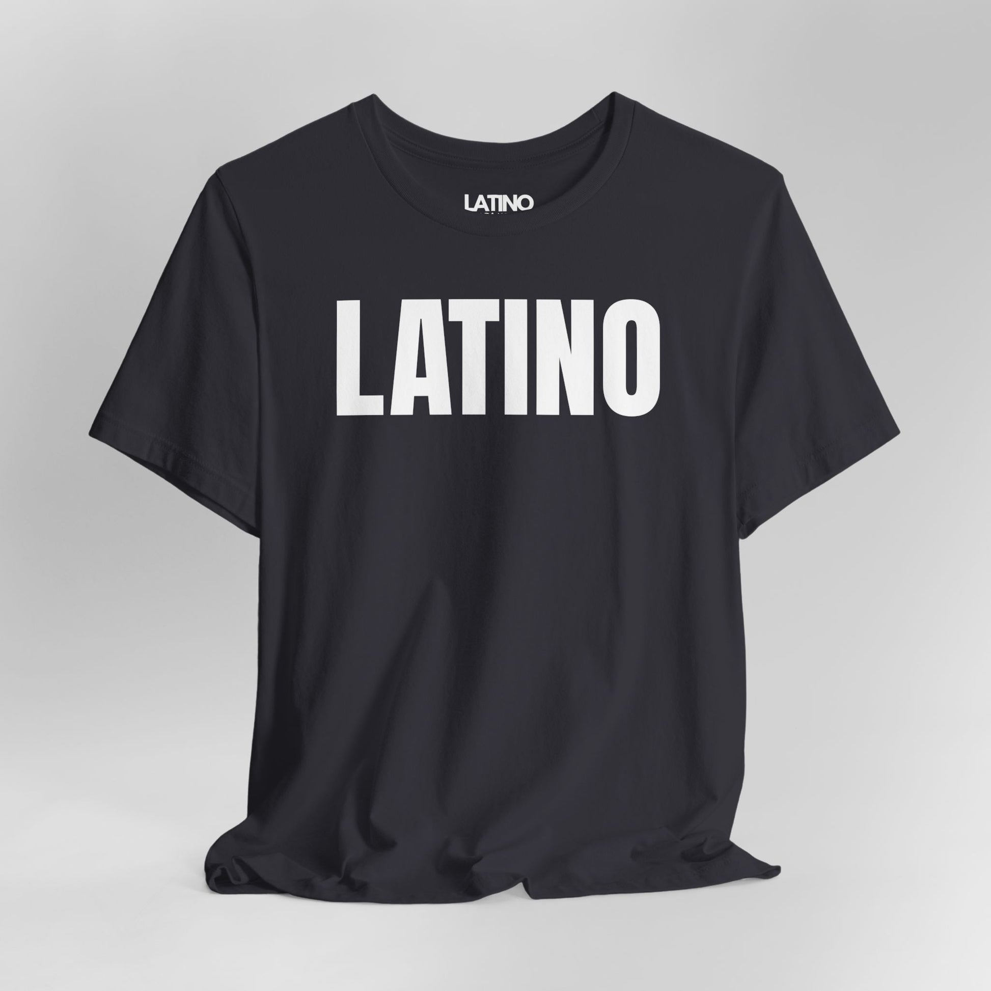 Close Up Latino Classic T-Shirt in dark grey with bold white text - Latino In Da House