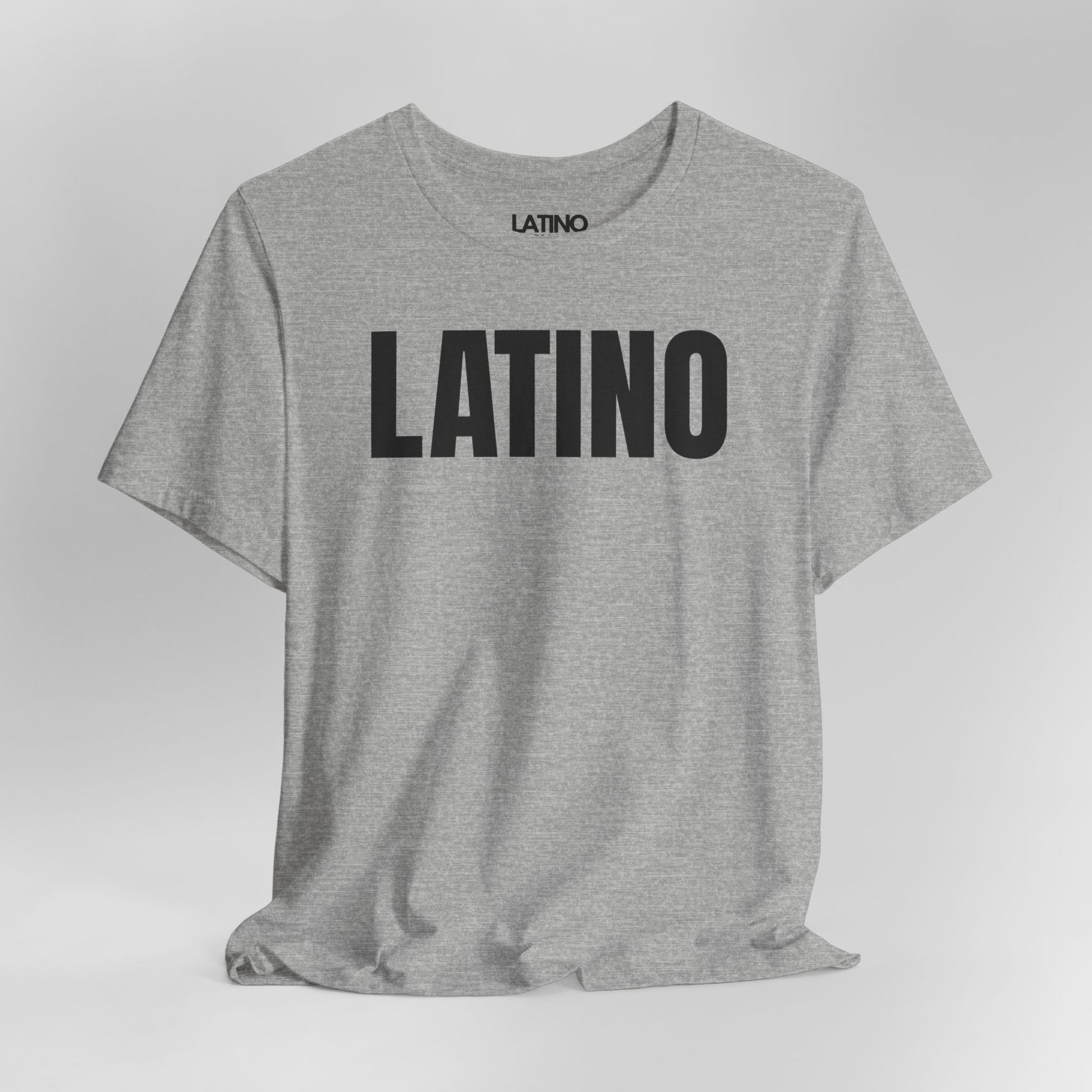 Close Up Latino Classic T-Shirt in heather grey with bold black text - Latino In Da House