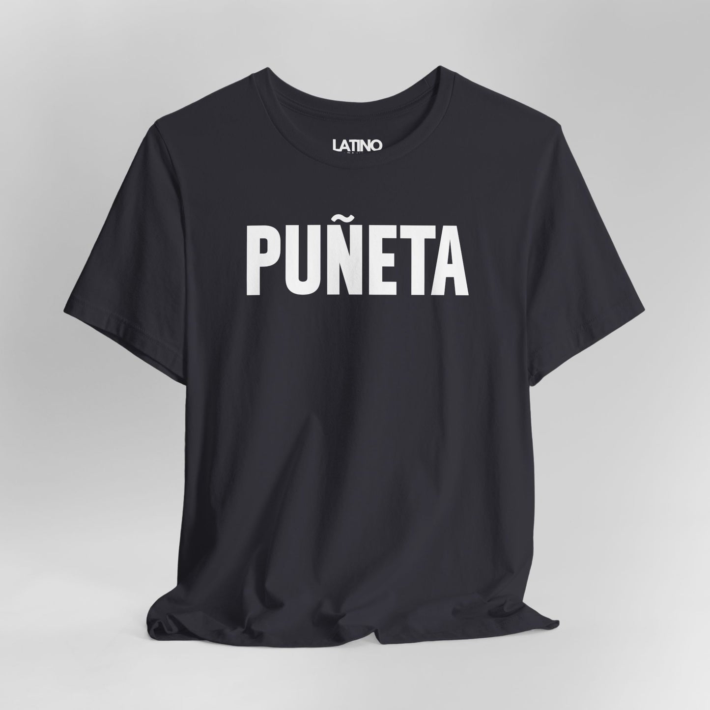 Close Up Dark Grey "PUÑETA" T-Shirt -
Puerto Rican Pride Tee. Latino In Da
House