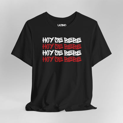 Close Up Hoy Se Bebe T-Shirt in Black - bold fiesta design by Latino In Da House