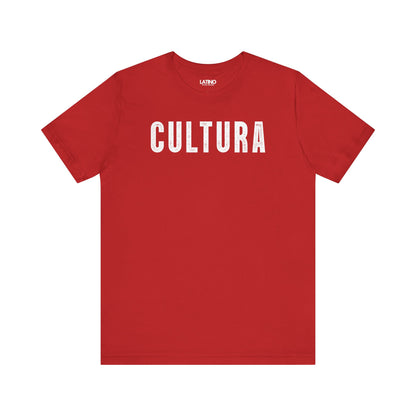 Red Cultura Latino distressed black tee.
Latino In Da House