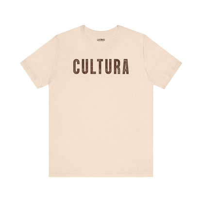 Soft Cream Cultura Latino distressed black tee. Latino In Da House