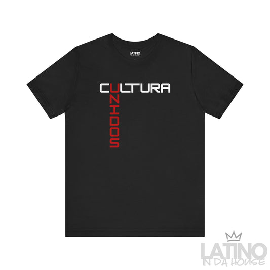Black “CULTURA UNIDOS” T-Shirt – Latino Unity Graphic Tee. Latino In Da House
