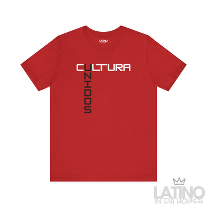 Red “CULTURA UNIDOS” T-Shirt – Latino Unity Graphic Tee. Latino In Da House

