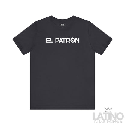 Dark Grey “El Patrón” Latino Lifestyle T-Shirt – sleek and powerful. Latino In Da House 