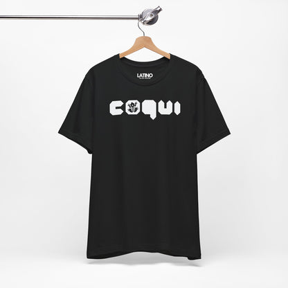 Hanged Up Coquí Puerto Rico Frog Black T-Shirt. Latino In Da House 