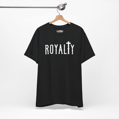 Hanged Up Royalty Cross Faith black and white and black t-shirt. Latino In Da House 