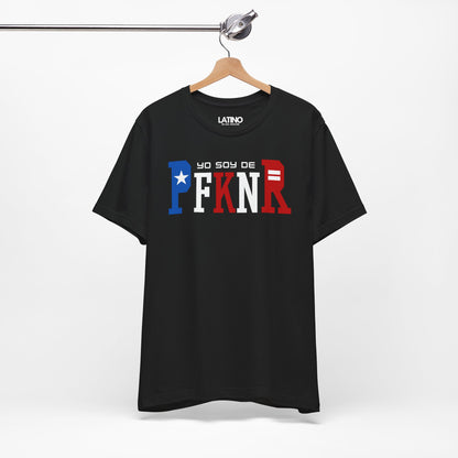 Hanged Up Yo Soy De PFKNR Black T-Shirt. Latino In Da House