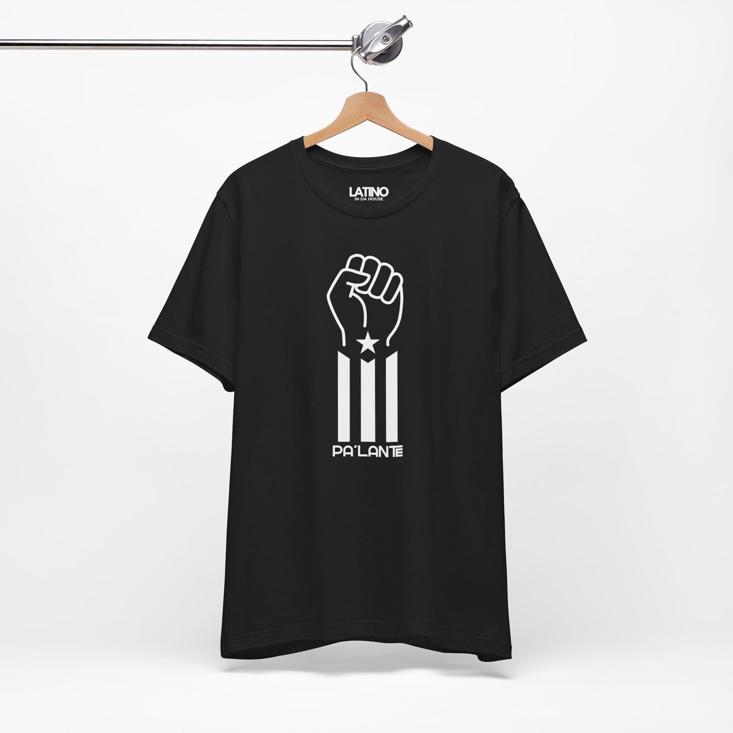 Hanger photo-Pa'lante black tee, fist
Puerto Rico Flag. Latino In Da House