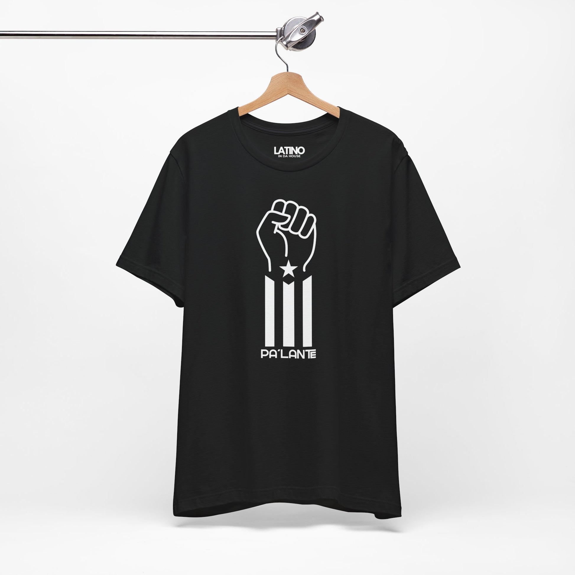 Hanger photo-Pa'lante black tee, fist
Puerto Rico Flag. Latino In Da House