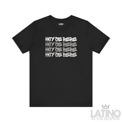 Hoy Se Bebe T-Shirt in Black – bold fiesta design by Latino In Da House