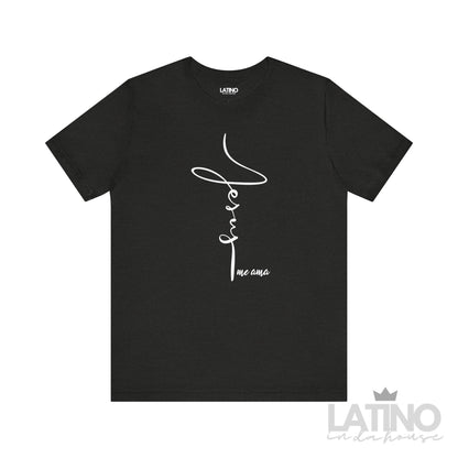 Jesus Me Ama Faith T-Shirt in black heather – Latino In Da House