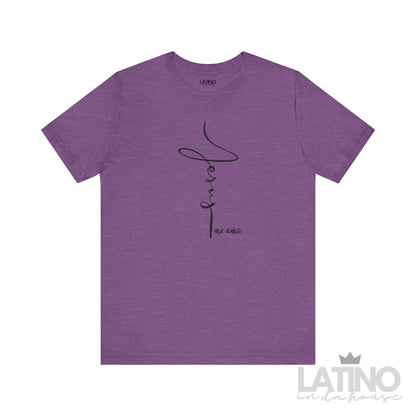 Jesus Me Ama Faith T-Shirt in heather team purple – Latino In Da House