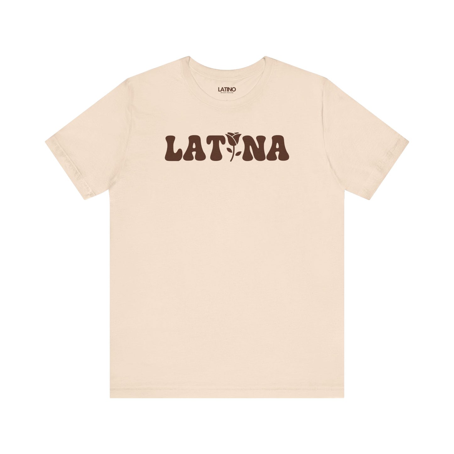 Latina Flor soft cream t-shirt. Latino In Da House