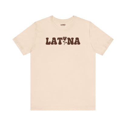 Latina Flor soft cream t-shirt. Latino In Da House