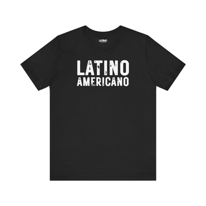 Latino Americano distressed black t-shirt.
Latino In Da House