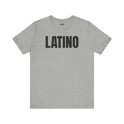 Latino Classic T-Shirt in heather grey with bold black text - Latino In Da House