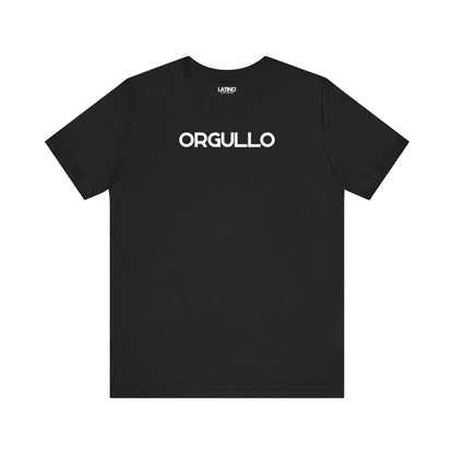 Orgullo t-shirt in black with bold white lettering. Latino In Da House