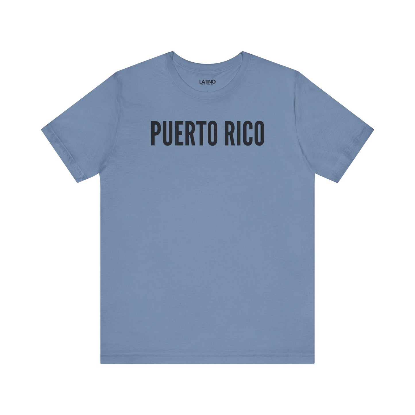 Puerto Rico Classic Steel Blue T-Shirt. Latino In Da House 