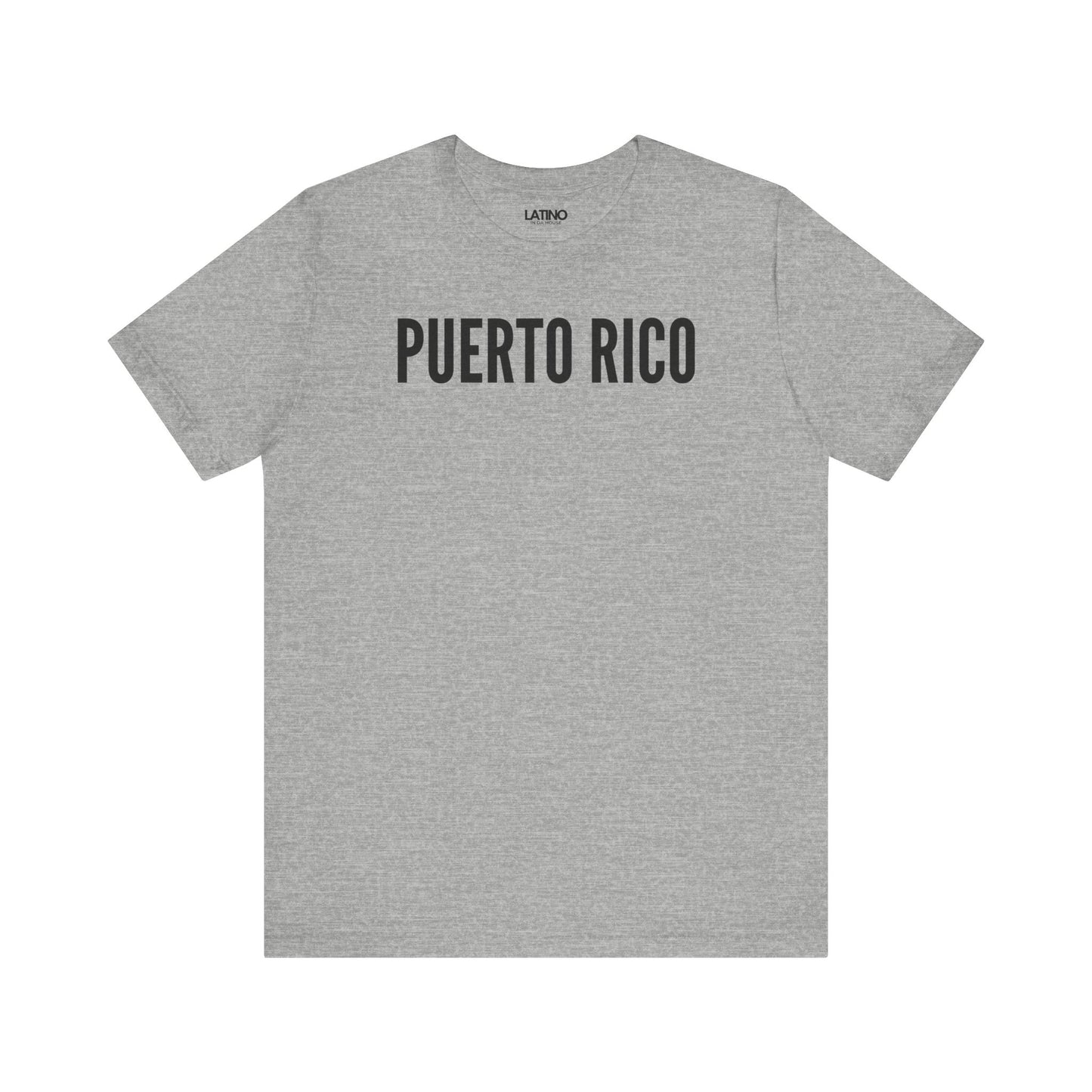Puerto Rico Classic Heather Grey T-Shirt. Latino In Da House 