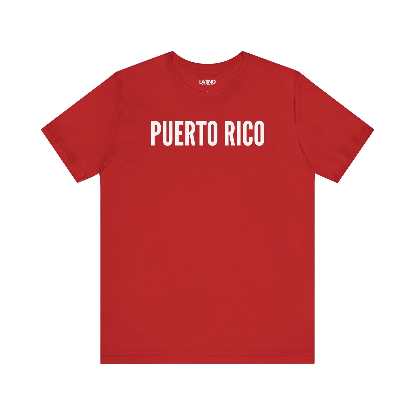 Puerto Rico Classic Red T-Shirt. Latino In Da House 